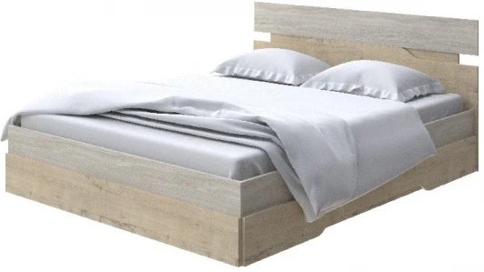 1938429 Без бренда Кровать Milton (ЛДСП Ясень Шимо Светлый/Бунратти) 80x200