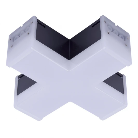 ULO-N11X-12W/6500K IP40 BLACK Светильник светодиодный X-образный 6500K Uniel ULO-N11X-12W/6500K IP40 BLACK