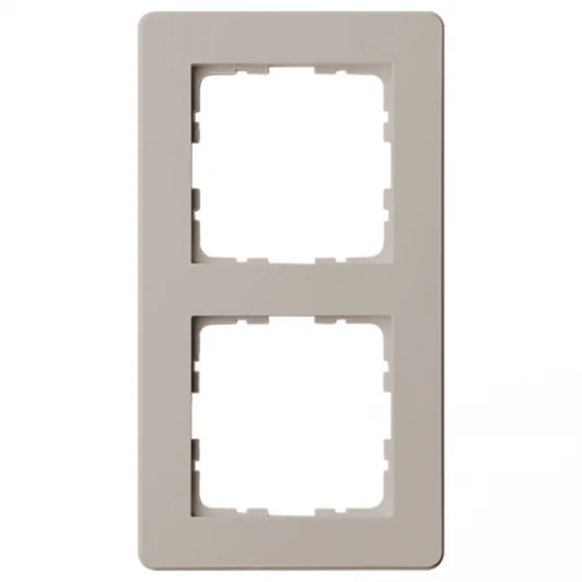 G1102T Рамка на 2 поста (тауп soft touch) Jasmart G-Flex G1102T