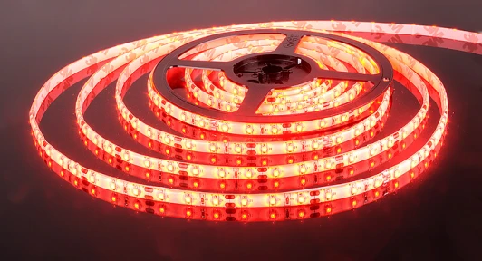 3528/60 LED 4.8W IP65 красный свет Светодиодная лента Elektrostandard 3528/60 LED 4.8W IP65 красный свет