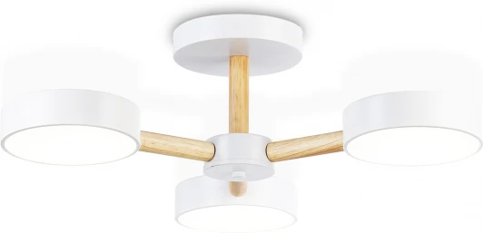 FL4821 Потолочная люстра на штанге светодиодная с пультом Ambrella Comfort FL4821 (регулировка яркости, 220V, круглые)