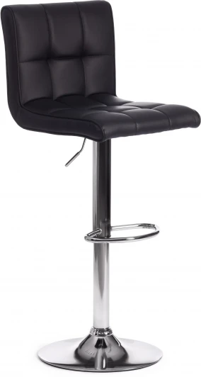19766 Стул барный BARBER (mod. KY711D) / 1 шт. в упаковке Tetchair (Металл,Экокожа/Черный,Хром) арт.19766