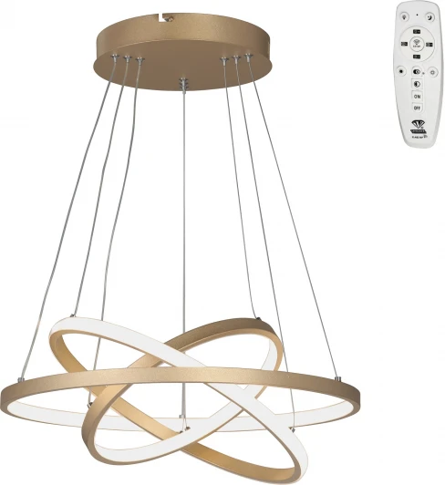 V2515DT-8/3S Подвесной светильник светодиодный LED 80Вт, 2700-6500К Vitaluce V2515DT-8/3S (220V, пульт управления, на тросе, кольцо)