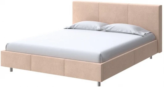 2015984 PROxSON Кровать Novo (Ткань: Велюр Casa Бежевый) 90x200