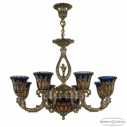 71409P/8/210 GB P2 U Amber-Blue/H-1I FA10S Подвесная люстра Bohemia 1400 71409P/8/210 GB P2 U Amber-Blue/H-1I FA10S