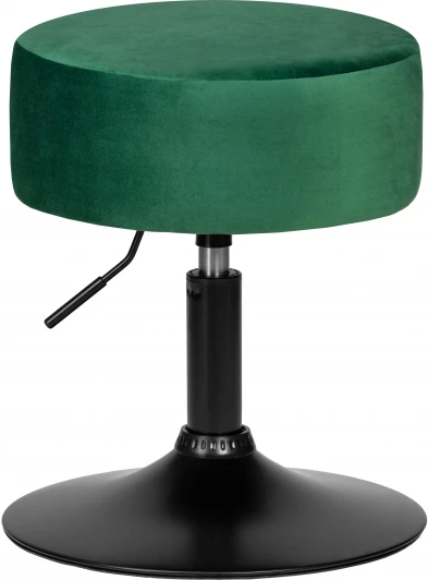 2050_BlackBase-LM DANNY BLACK, цвет сиденья зеленый велюр (MJ9-88), цвет основания черный Пуф DOBRIN DANNY BLACK (зеленый велюр (MJ9-88)) 2050_BlackBase-LM BLACK, цвет сиденья зеленый (MJ9-88), основания черный