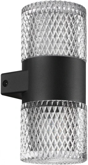 359294 Настенный светильник уличный Novotech Estima 359294 STREET черный IP65 LED 14W 4000K 220V (круглые)