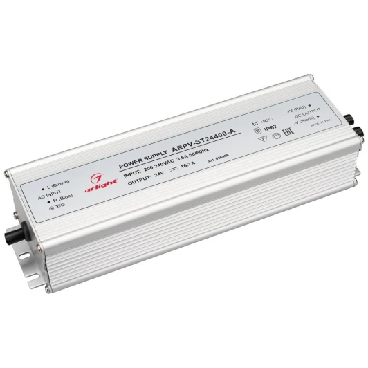 026456 Блок питания ARPV-ST24400-A (24V, 16.7A, 400W) IP67 026456 Arlight ARPV