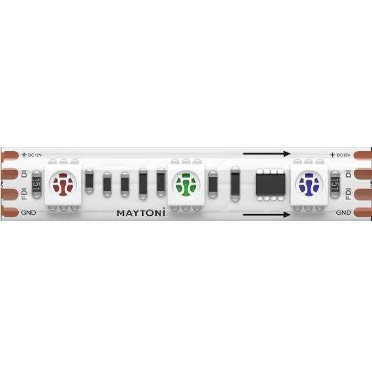 201243 Светодиодная лента IP65 12В 5050 14,4Вт/м RGB 5м Maytoni SPI светодиодная лента 201243