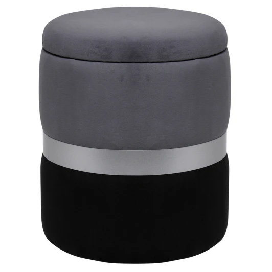 13671 Пуф Dreambag Аризона Серо-Черный (Серебро) 13671