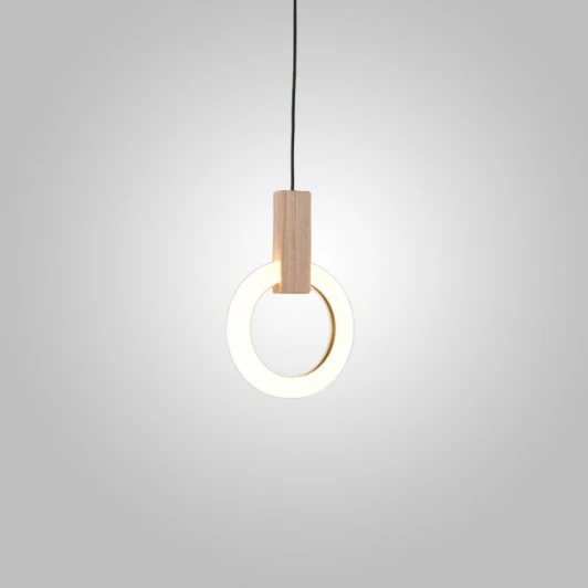 40.2372 Подвесной светильник Halo D20 Wood Imperiumloft 40,2372 (123403-22) (LED, 220V, на проводе, кольцо)