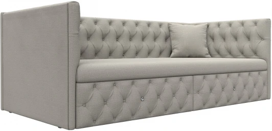 122425 Диван детский прямой Найс (Бежевый/Рогожка) Лига Диванов арт.122425