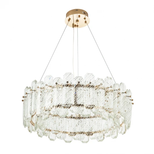 ML.350.600 GD Подвесная люстра светодиодная хрустальная с регулировкой цветовой температуры Modelux MODELUX ML.350.600 GD