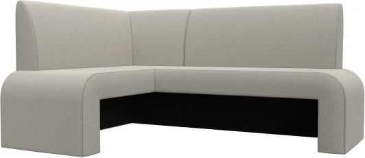 126134L Диван кухонный угловой Кармен левый угол (Бежевый/Рогожка) Лига Диванов арт.126134L