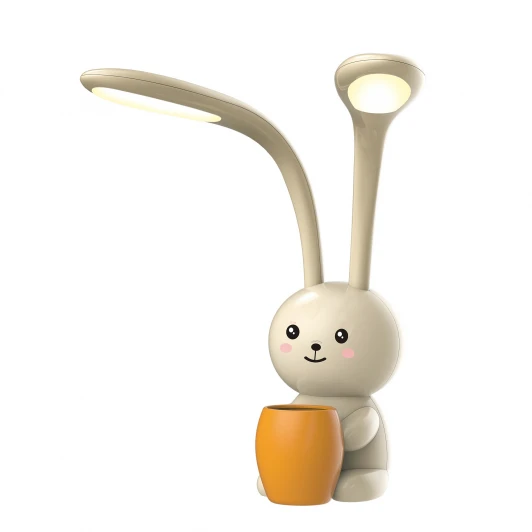 ULM-D160 12W/3000-6000K/DIM IVORY Настольная лампа с подставкой под канцелярские принадлежности для детской Uniel ULM ULM-D160 12W/3000-6000K/DIM IVORY