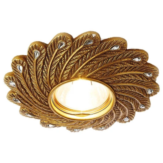 D4466 SB Встраиваемый точечный светильник Ambrella Дизайн С Узором И Орнаментом Гипс D4466 SB