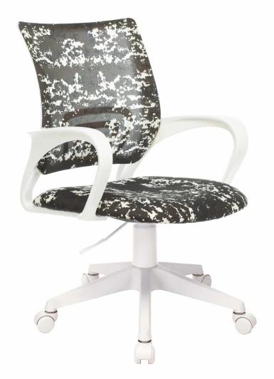 KD-W4/MILITARY Кресло детское Бюрократ KD-W4 черный/зеленый милитари крестовина пластик белый пластик белый