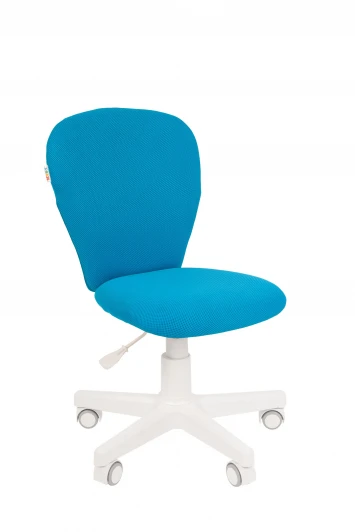 CHAIRMAN KIDS 105 белый пластик TW Кресло Chairman Kids 105 Россия ткань TW голубая