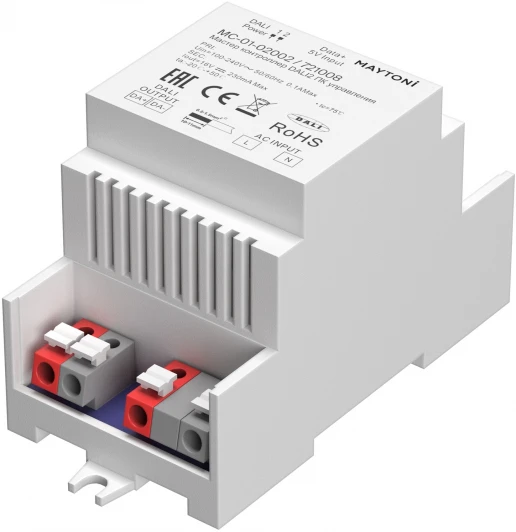 721008 Мастер-контроллер DALI 1канал 230VAC 230mA DIN Maytoni 721008