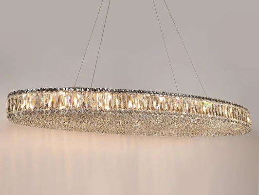 8468+14/S chrome Подвесной светильник хрустальный 8468+14/S chrome