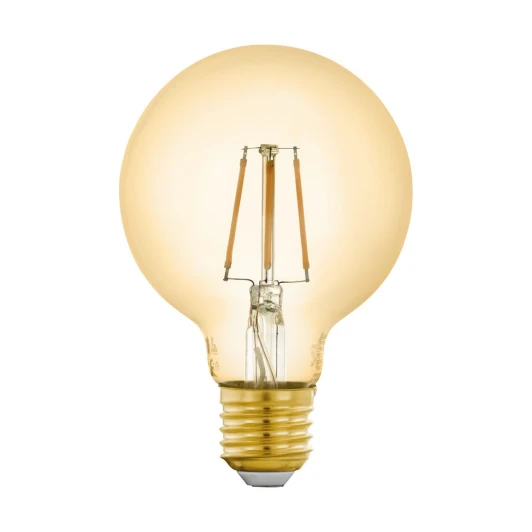 12572 Лампочка светодиодная филаментная прозрачная/желтая шар E27 5,5W Eglo Lm_led_e27 12572