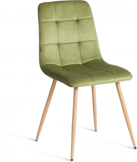 24972 Стул CHILLY (mod. JSC-220) / 1 шт. в упаковке Tetchair (Велюр,Металл /Зеленый) арт.24972
