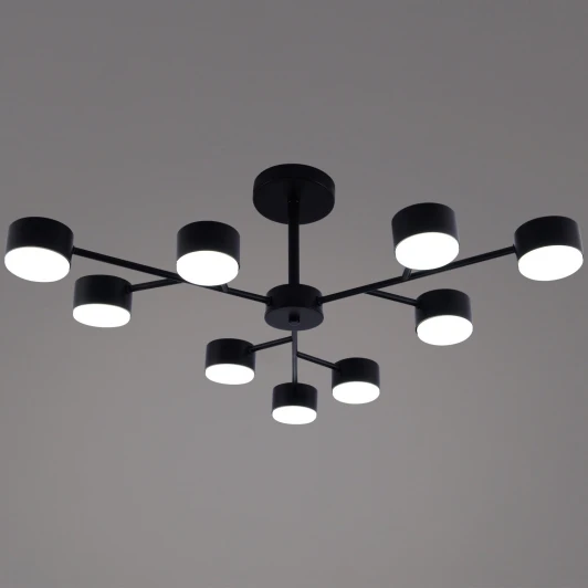 03726-0.3-09 BK GX53 Потолочная люстра на штанге Reluce 03726-0.3-09 BK GX53