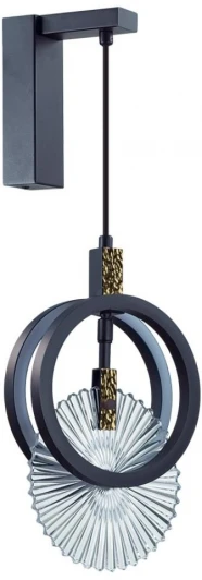 5421/17WL Настенный светильник Odeon Light Mercury 5421/17WL черный/золото/металл/стекло LED 17W 3000K (220V)