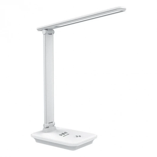 41452 Офисная настольная лампа с беспроводным ЗУ Feron 41452 (LED, 220V, диммер, сенсорный выключатель)