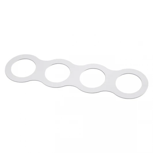 357923 Рамка для четырех встраиваемых светильников Novotech Metis, овал, белый