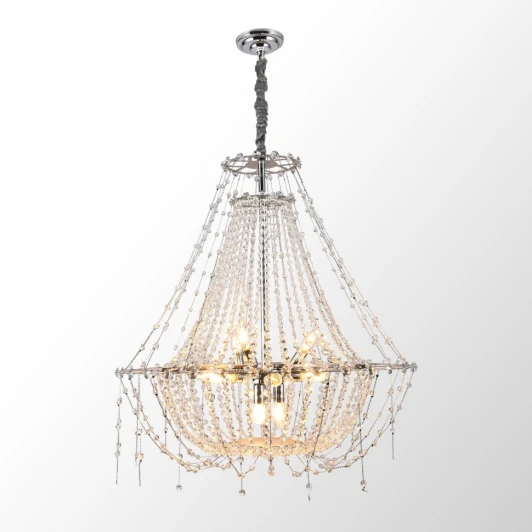 LSP-6001 Подвесная люстра Lussole Rains LSP-6001 (220V, хрусталь, на цепи)