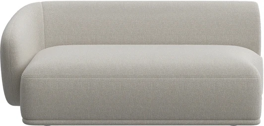 851399 Завершение Fabro 1800 левое ОГОГО (арт.851399), (Ткань,Букле/Белый)