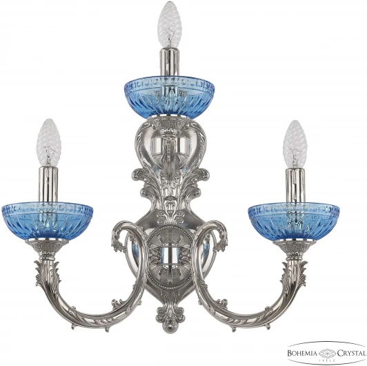 7109B16/2+1/210 Ni P Aquamarine/M-1G Бра Bohemia Florence 7109B16/2+1/210 Ni P Aquamarine/M-1G