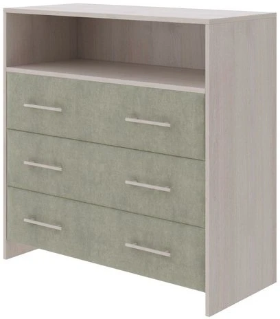 1917094 PROxSON Комод Свен (ЛДСП Дуб Шамони+ткань Дуб Шамони Светлый/Лофти Олива) 90x40