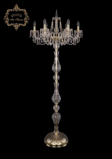 13.23.6.200.h-160.Gd.Dr Торшер Art Classic 13.23 13.23.6.200.h-160.Gd.Dr (220V, хрусталь, подвески, подсвечник, свеча, под старину)