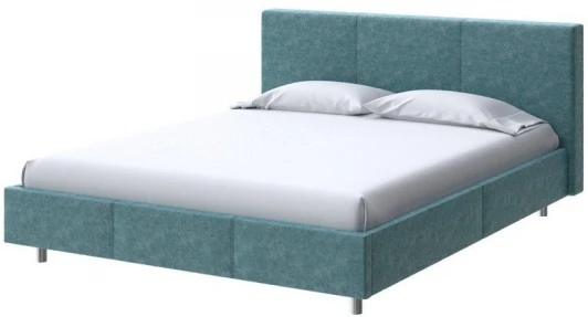 2013908 PROxSON Кровать Novo (Ткань: Велюр Gratta 5 Морская лагуна) 140x200