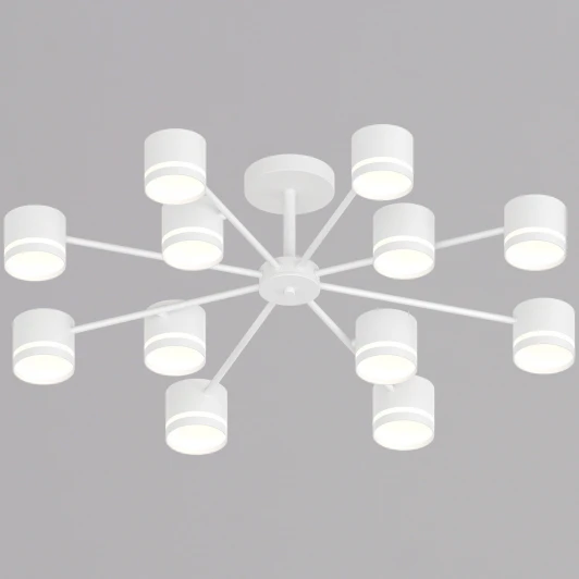 89730-0.3-12 GX53 WT Потолочная люстра на штанге Reluce 89730-0.3-12 GX53 WT