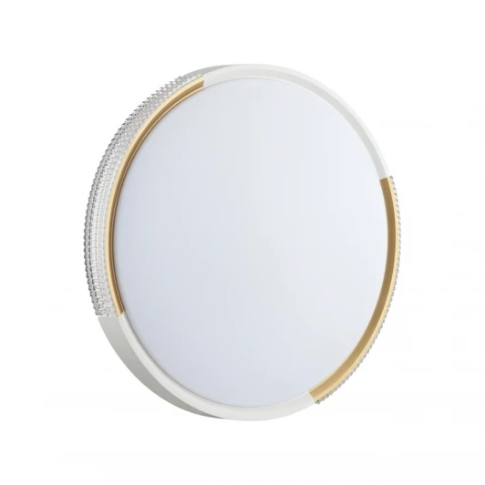 7612/ELN Настенно-потолочный светильник Sonex Velio 7612/ELN пластик/белый/золотистый LED 76Вт 3000/4000/6000K D490 IP43