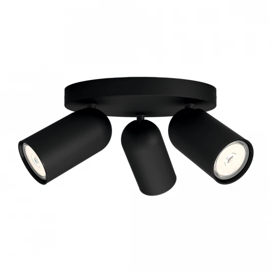 915005531301 Спот Pongee plate/spiral black Philips 915005531301