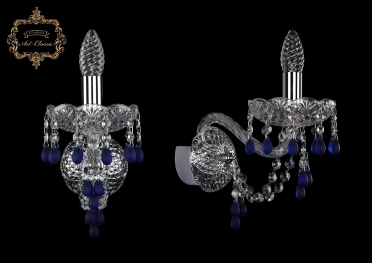 10.24.1.165.XL.Cr.V3001 Бра Art Classic 11.24 10.24.1.165.XL.Cr.V3001 (220V, подвески, подсвечник, свеча)