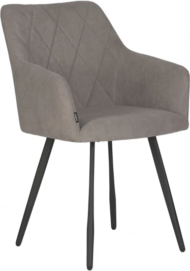 13-03 DOBRIN ROBY, цвет сиденья Catania Cocoa велюр, цвет основания черный муар Стул обеденный ROBY (ЭМАЛЬ ЧЕРНЫЙ МУАР велюр Catania Cocoa)