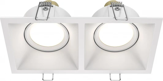 DL029-2-02W Встраиваемый светильник Dot GU10 2x50Вт Maytoni Technical DL029-2-02W (220V)