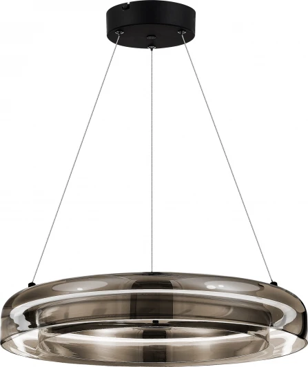SL6019.333.01 Подвесной светильник ST Luce Foray SL6019.333.01 Латунь/Дымчатый, Белый LED 1*36W
