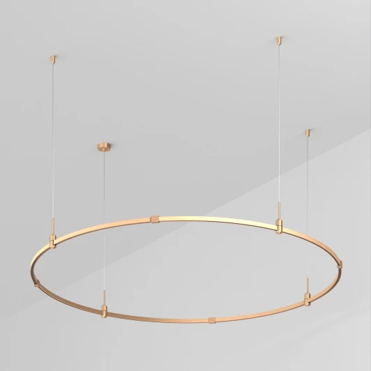048476 Основание модульное (шинопровод 1м накладной/подвесной) 48V ART-APRIORI-ROUND-HANG-R1500 (GD) (Arlight, IP20 Металл) 048476