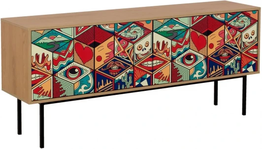 599495 Тумба Boho Color большая ОГОГО (арт.599495), (ЛДСП/Дуб Корбридж)