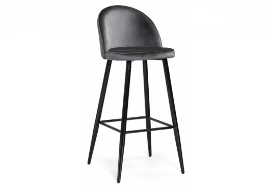 15125 Барный стул dodo 1 dark grey with edging / black