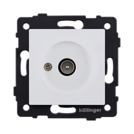 REA-007WM Розетка TV (папа) белый матовый Kollinger REA-007WM для Aspekt, Eleganz, Reflex