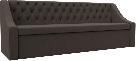 122468 Диван кухонный прямой Мерлин (Коричневый/Рогожка) Лига Диванов арт.122468