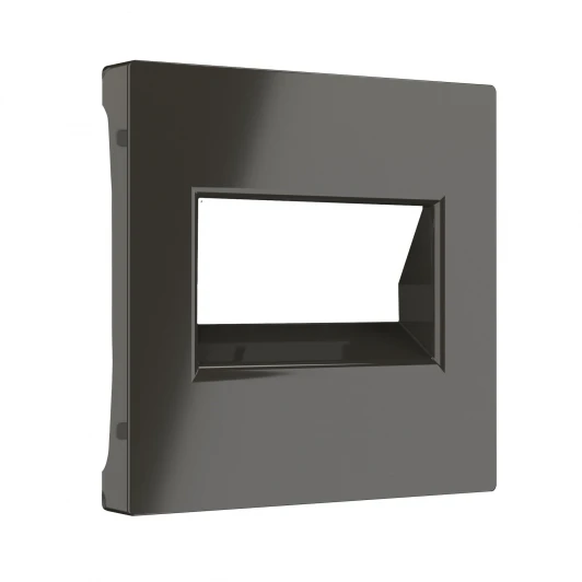 W1191107 Накладка для двойной розетки Еthernet RJ-45 (серо-коричневый) W1191107 (a050830)