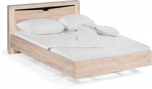 564779 Кровать Woodville Магантия 160х200 с ПМ парящая дуб баррик арт.564779